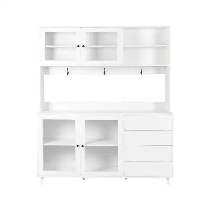 Grande mobile dispensa credenza da cucina indipendente con 4 cassetti e armadietto contenitore