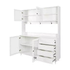 Grande mobile dispensa credenza da cucina indipendente con 4 cassetti e armadietto contenitore