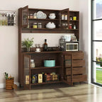Grande mobile dispensa credenza da cucina indipendente con 4 cassetti e armadietto contenitore