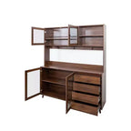 Grande mobile dispensa credenza da cucina indipendente con 4 cassetti e armadietto contenitore