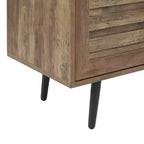 Mobile TV rustico in rovere Mid-Century per TV fino a 70 pollici