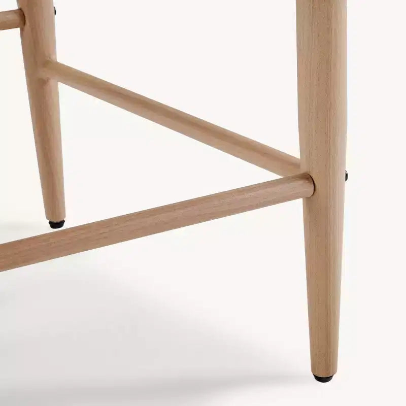 Sgabelli da Bar con Braccioli Bouclé Set da 4, con Gambe in Metallo Effetto Legno per Cucina, Soggiorno, Ristorante, Caffetteria - Morden Fort