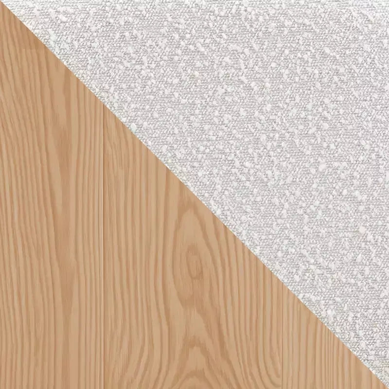 Sgabelli da Bar con Braccioli Bouclé Set da 4, con Gambe in Metallo Effetto Legno per Cucina, Soggiorno, Ristorante, Caffetteria - Morden Fort