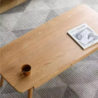 Tavolino da caffè sollevabile in legno massello stile metà secolo