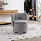 Okak Modern Swivel Accent Chairs, 360 Degree Swivel Back Sofa Chair With Storage Space, Suitable for Bedroom and Living Room
