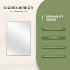 Specchio a figura intera 64x21 con cornice in legno nero ad arco