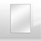 Specchio a figura intera 64x21 con cornice in legno nero ad arco
