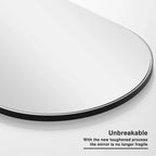 Specchio a figura intera 64x21 con cornice in legno nero ad arco