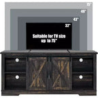 Mobile TV rustico da 66" per televisori fino a 75 pollici