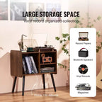 Mobile per Giradischi con Spazio per Contenere Fino a 100 Album in Vinile