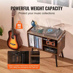 Mobile per Giradischi con Spazio per Contenere Fino a 100 Album in Vinile