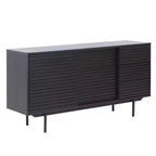 Credenza Buffet Mid-Century in Legno da 62,4" con 2 Ante e 3 Cassetti
