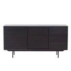 Credenza Buffet Mid-Century in Legno da 62,4" con 2 Ante e 3 Cassetti