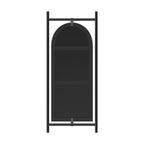 Specchio da bagno ad arco 38x26 con cornice in lega di alluminio, specchio da parete HD per camera da letto, soggiorno, ingresso, oro