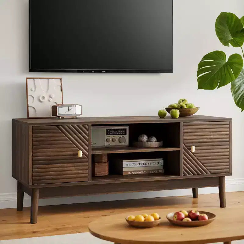 43 Inch Modern TV Stand for 32-45 Inch TVs, Media Console with Storage & Cable Management, Entertainment Center