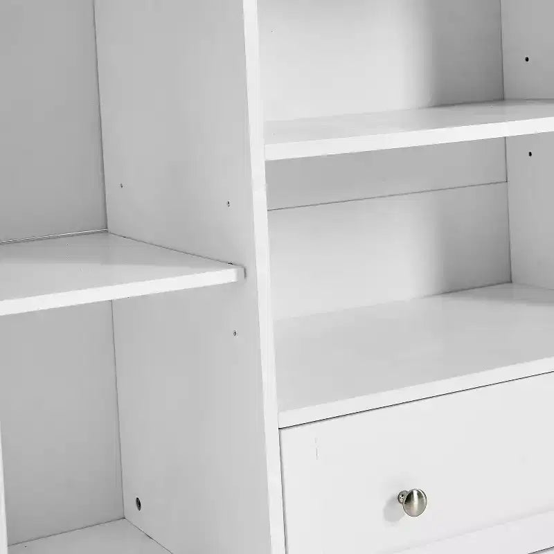 Credenza a buffet da 51 pollici con cassetti, ante e ripiani regolabili