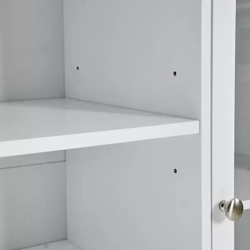 Credenza a buffet da 51 pollici con cassetti, ante e ripiani regolabili
