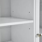 Credenza a buffet da 51 pollici con cassetti, ante e ripiani regolabili