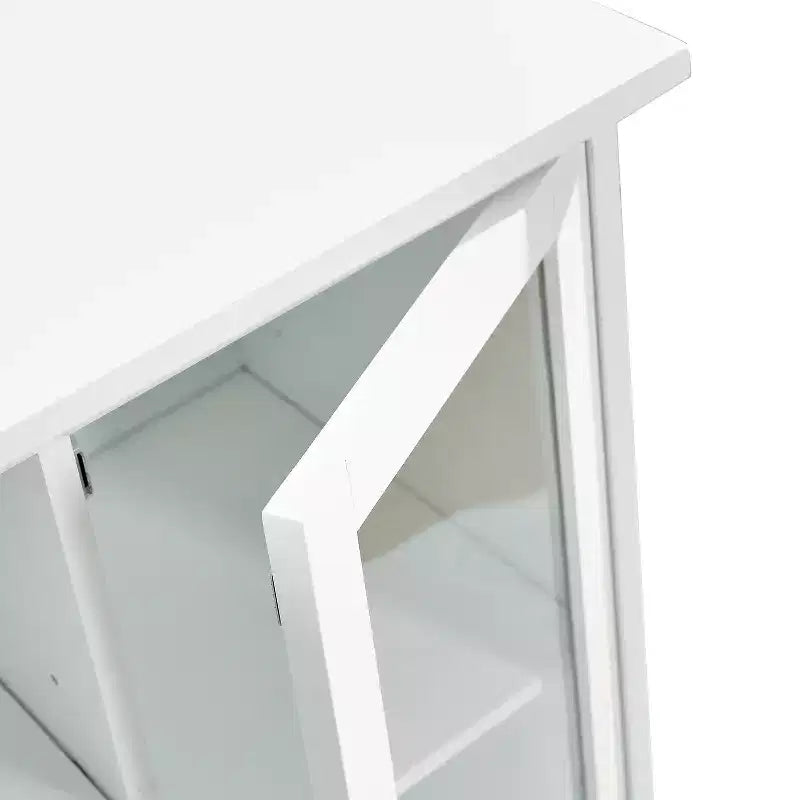 Credenza a buffet da 51 pollici con cassetti, ante e ripiani regolabili