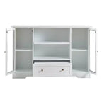 Credenza a buffet da 51 pollici con cassetti, ante e ripiani regolabili