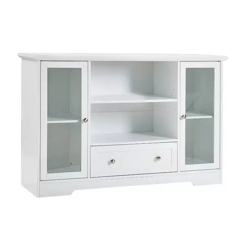 Credenza a buffet da 51 pollici con cassetti, ante e ripiani regolabili
