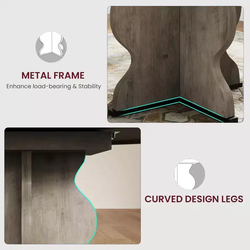 Tavolo da pranzo ovale allungabile per 4-8 persone, tavolo da cucina in stile rustico, piano espandibile da 120-160 cm, struttura robusta in metallo, design salvaspazio