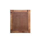 Cassettiera 46" in legno massello marrone con specchio