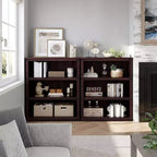 Libreria a 3 Ripiani Stile Rustico, Scaffale in Legno Aperto da 79.7 cm, Scaffale da Esposizione, Libreria da Terra per Casa Ufficio, Soggiorno