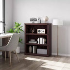 Libreria a 3 Ripiani Stile Rustico, Scaffale in Legno Aperto da 79.7 cm, Scaffale da Esposizione, Libreria da Terra per Casa Ufficio, Soggiorno