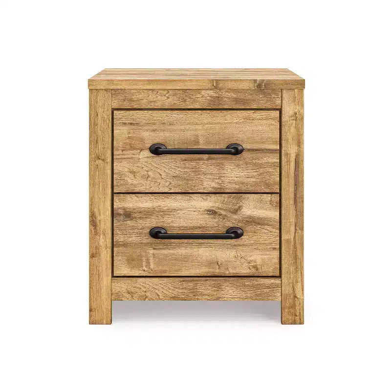Comodino a due cassetti dal design classico