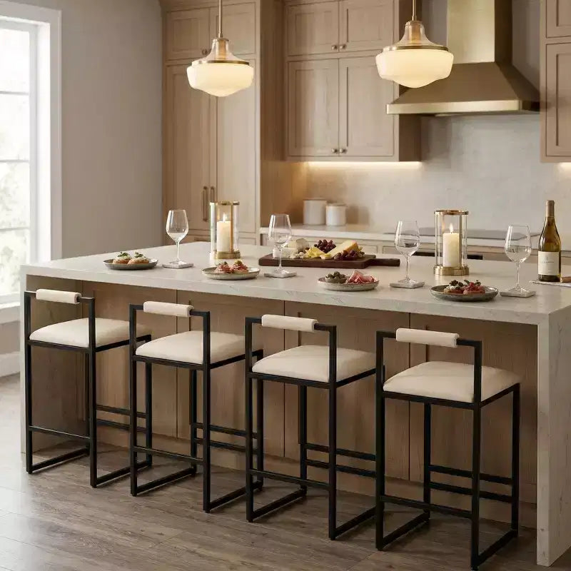 Set di 2 sgabelli da bar altezza bancone, altezza seduta 63 cm