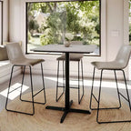 Tavolo a Altezza Bar con Tecnologia HPL TopGuard e Superficie del Piano Resistente