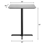 Tavolo a Altezza Bar con Tecnologia HPL TopGuard e Superficie del Piano Resistente