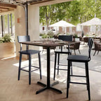 Tavolo a Altezza Bar con Tecnologia HPL TopGuard e Superficie del Piano Resistente