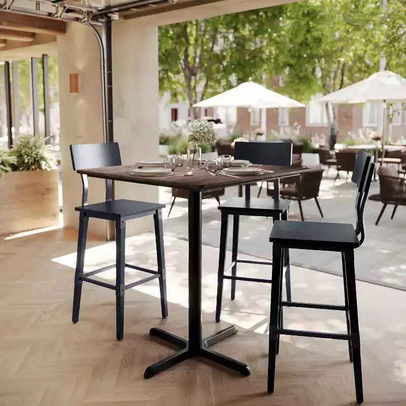 Tavolo a Altezza Bar con Tecnologia HPL TopGuard e Superficie del Piano Resistente