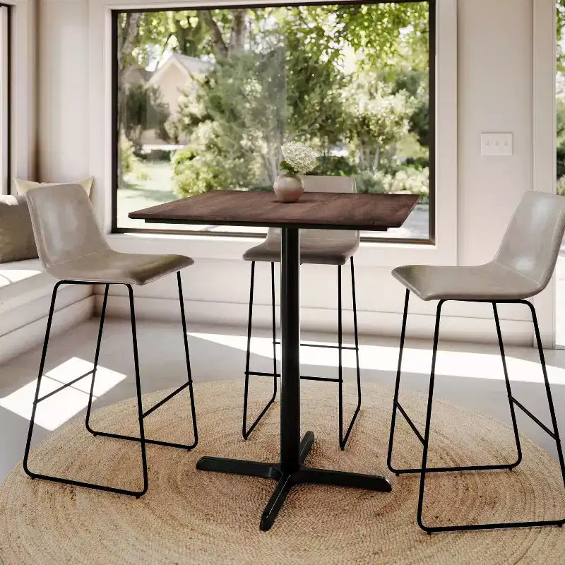 Tavolo a Altezza Bar con Tecnologia HPL TopGuard e Superficie del Piano Resistente