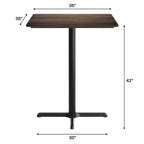 Tavolo a Altezza Bar con Tecnologia HPL TopGuard e Superficie del Piano Resistente
