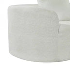 Divano angolare curvo moderno da 116" con spugna ad alta densità e 4 cuscini, beige